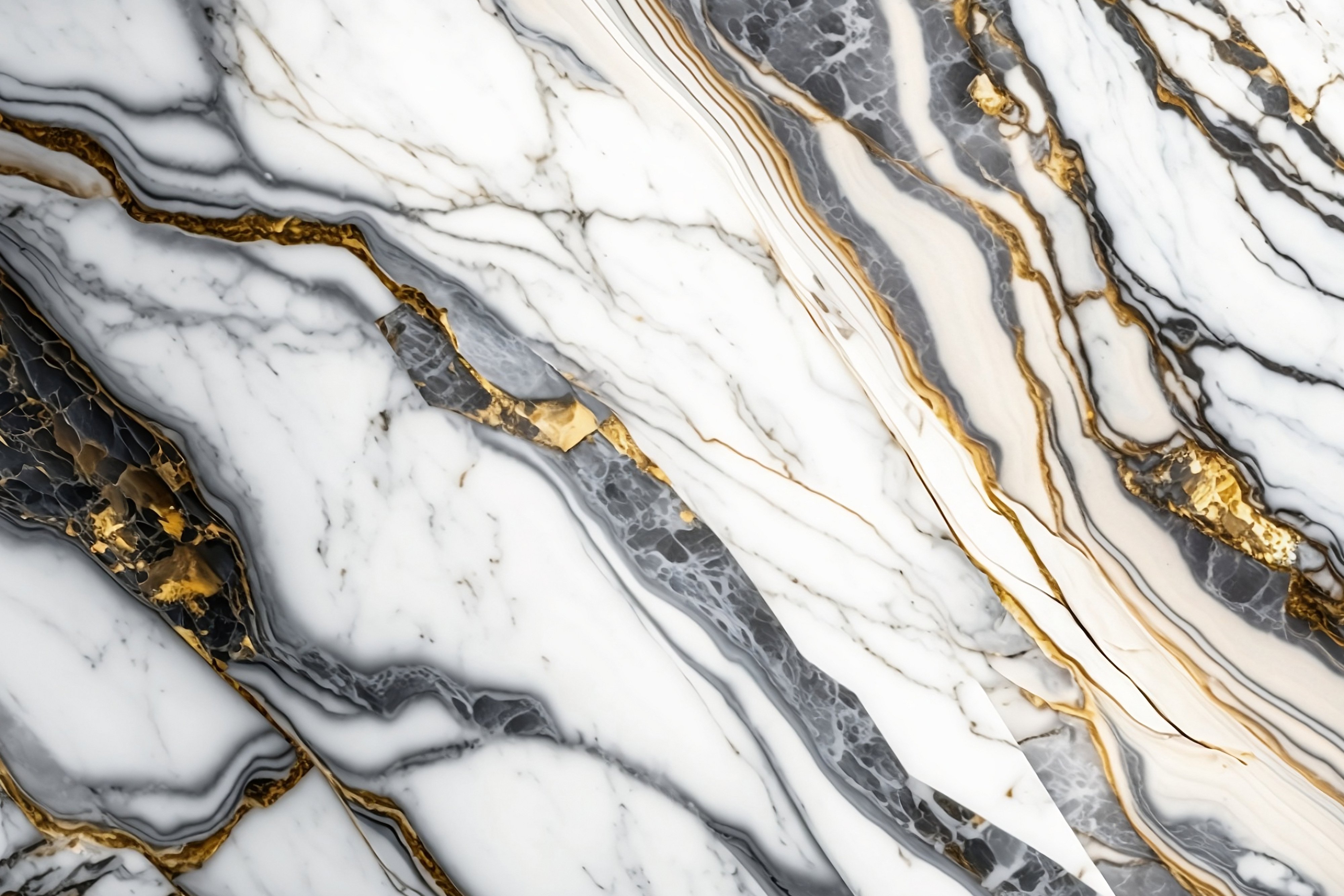 White gold marble background